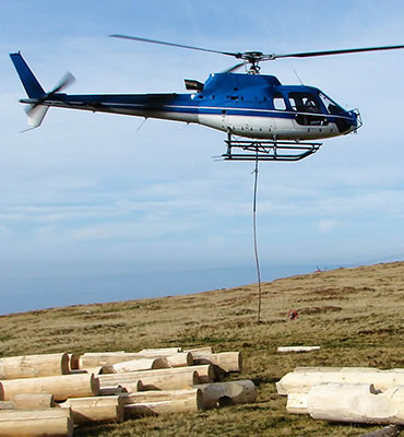 Pittsburgh Helicopter Log Lift