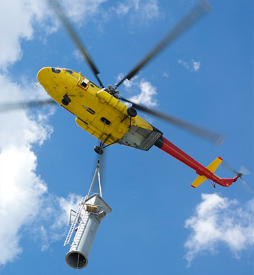 Pittsburgh Helicopter Cell Tower Lift